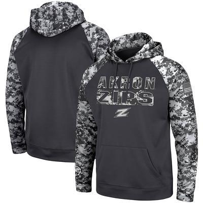 Men's Colosseum Olive/Camo Louisville Cardinals OHT Military Appreciation  Raglan Pullover Hoodie