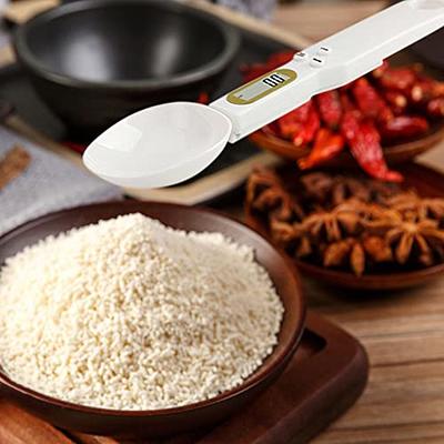 Digital Spoon Scales - Food Measuring Spoon, Scale Ounces and Grams  500g/0.1g, Small Electronic Baking Scale with LCD Display for Coffee
