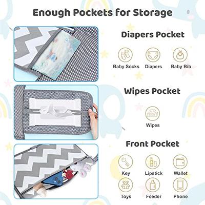 WELLDAY Cute Peach Baby Changing Pad - Waterproof Diaper Changing Pad with  Built-in Pillow - Portable Travel Changing Mat for Newborn Girl & Boy -  Yahoo Shopping