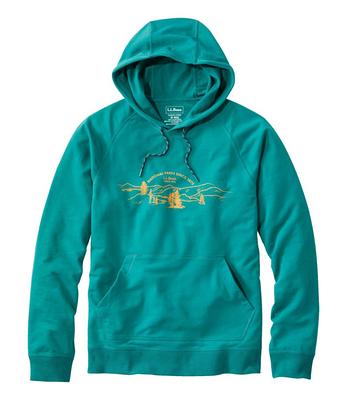 Men's Comfort Camp Hoodie, Graphic Warm Teal/National Parks Large