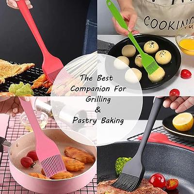 2pcs Silicone Pastry Brush Oil Brush Cookware Heat Resistant Non