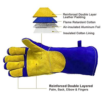 Flower Design- Heat Resistant Silicone Oven Mitts, Soft Quilted lining, Extra Long, Waterproof Flexible Gloves for Cooking