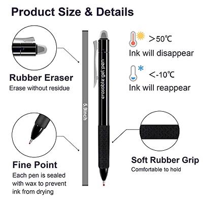 Erasable Gel Pens, 22 Colors Lineon Retractable Erasable Pens Clicker, Fine  Point, Make Mistakes Disappear, Assorted Color Inks for Drawing Writing