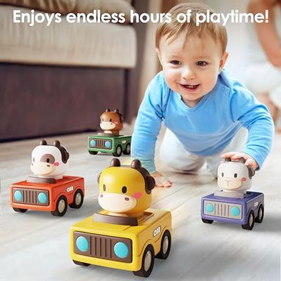  iPlay, iLearn Press and Go Car Toys for Toddlers 1-3