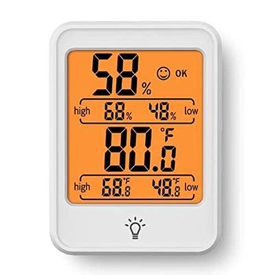 ThermoPro TP52W Digital Hygrometer Indoor Thermometer Temperature and  Humidity Gauge Monitor Indicator Room Thermometer with Backlight LCD  Display