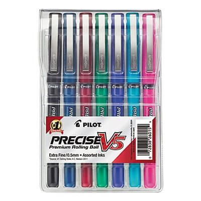 Pilot FriXion Clicker Erasable Gel Pens Extra Fine Point 0.5 mm Assorted  Barrels Assorted Ink Colors Pack Of 7 - Office Depot