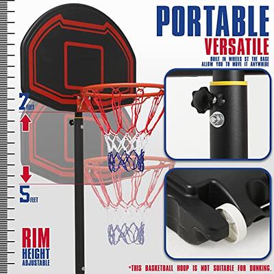 Mini Basketball Hoop, Indoor Over The Door Mini Hoop and Basketball Set, Basketball Mini Hoop Monibloom