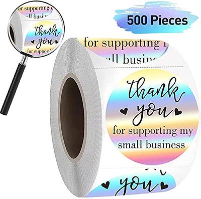 500 Pcs 1.5 inch Thank You Stickers Thank You for Supporting My Small  Business Stickers Thank You Stickers for Packaging Thank You Stickers for  Business Self-Adhesive Stickers - Yahoo Shopping