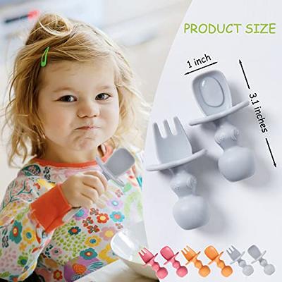 Silicone Baby Spoons for Baby Led Weaning 6-Pack, First Stage Baby