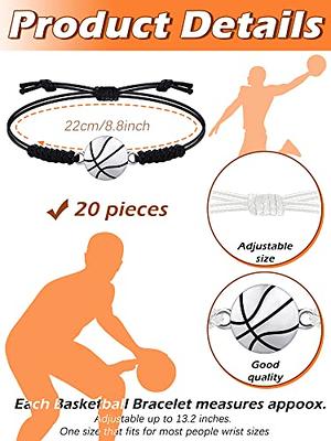 Jadive 20 Pieces Basketball Bracelets Adjustable Basketball Charm Bracelet  Basketball Cord Braided Rope Bracelet with Charm Gifts for Girl Teens Most  Sport Team Players(Black, White) - Yahoo Shopping