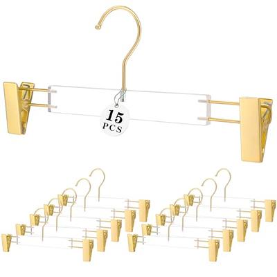  Besser 15Pack Acrylic Hangers with Gold,Acrylic Clear