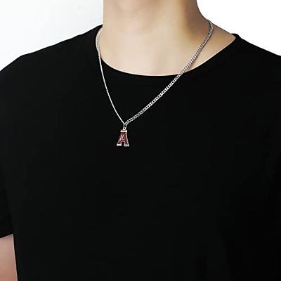  AIAINAGI Soccer Initial A-Z Letter Necklace for Boys