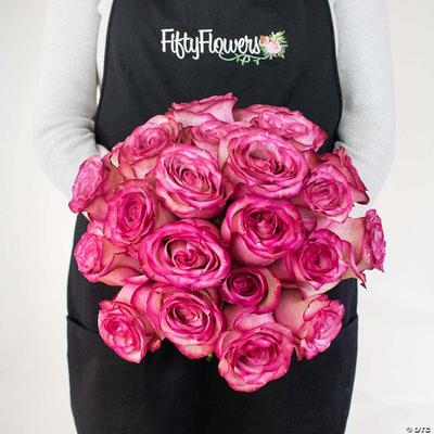 Bulk Flowers Fresh Bicolor White and Pink Roses - Yahoo Shopping