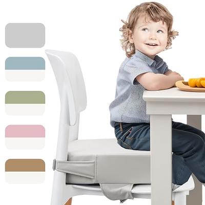 Eiury Booster Seat for Dining Table, PU Anti-Scratch Easy Cleaning Kids  Toddler Booster Seat for Table, Portable Increasing Booster Cushion with