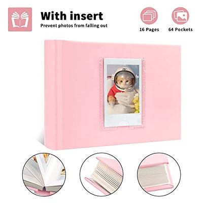 128 Pockets Photo Album with Writing Space, Front Window, Polaroid Photo  Albums 3 Inch Compatible with Fujifilm Instax Mini 12 11 9 8 7s 40 EVO