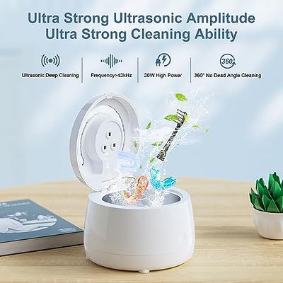 Ultrasonic Cleaner Retainer Cleaning Machine - 43kHz Portable Ultra Sonic  Cleaner Dental - Professional Cleaning Mouth Guard, Aligner, Denture