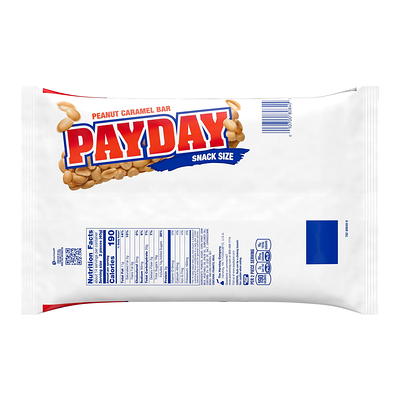 PAYDAY PAYDAY Peanut Caramel Snack Size, Candy Bars Bag, 11.6 oz 