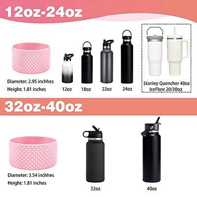 Water Bottle Boot, Diamond Silicone Boot Protector Compatible with  12oz-40oz Hydro Sport Flask and More Water Bottles Anti-Slip Bottom Sleeve  Cover