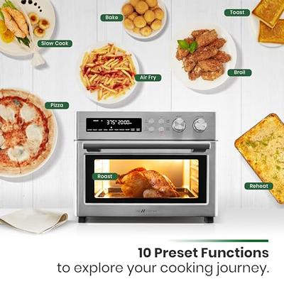 VAL CUCINA Infrared Heating Air Fryer Toaster Oven, Extra Large Countertop  Convection Oven 10-in-1 Combo, 6-Slice Toast, Enamel Baking Pan Easy Clean  with Recipe Book, Brushed Stainless Steel Finish - Yahoo Shopping
