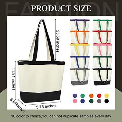 10 Pcs Craft Canvas Bag Sublimation Blank Bag Screen Printing Blank Bag Material Canvas Tote Bag Resuable Washable Grocery Shopping Tote Bags for DIY