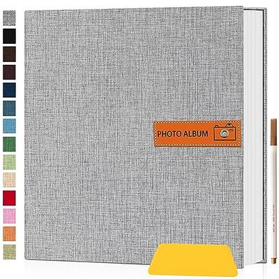 enyuwlcm Linen Hardcover Small Scrapbook with Black Pages 4 x 6 Handmade  Photo Album DIY Album Book Suitable for School Kids Boy 40 Pages Coffee -  Yahoo Shopping