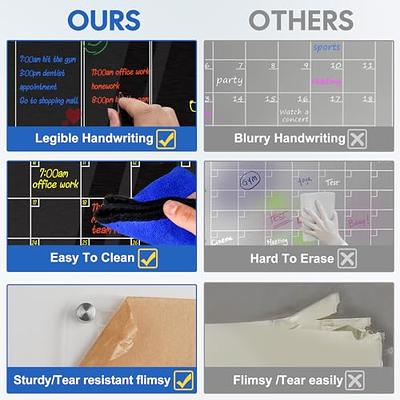 Goefun Acrylic Magnetic Calendar for Fridge Weekly Planner - Clear Set of 2  Dry Erase Board Calendar for Refrigerator, Glass Calendar Includes 6 Dry  Erase Markers with 3 Colors(17x12Inches) - Yahoo Shopping