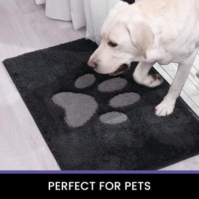 Door Mat Indoor, Dog Mats for Muddy Paws Super Absorbent, Low-Profile  Entryway Rug with Non-Slip Backing, Washable Dirty Trapper Inside Entrance