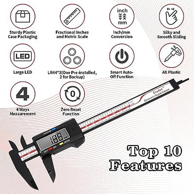 Electronic Digital Caliper, Digital Caliper, Household Plastic