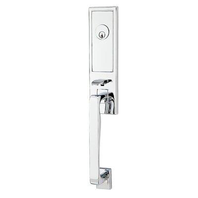 Aluminum Finish Commercial Door Handle Lever with Cam Plug - Right Handed