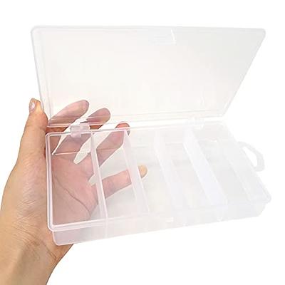 Clear Fishing Tackle Box Storage Case Fishing Lures Bait Hooks