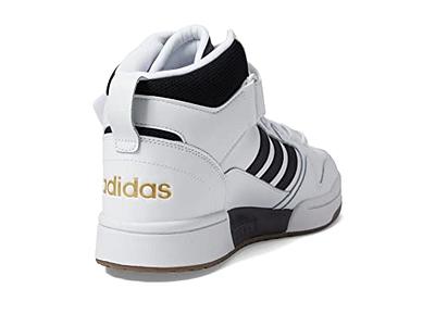 White Adidas Mens Postmove Mid Top Sneaker, Black & White