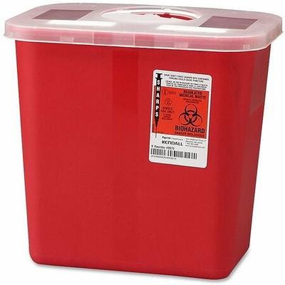 Alcedo Sharps Container for Home Use 2 Gallon 2-Pack Biohazard Nee