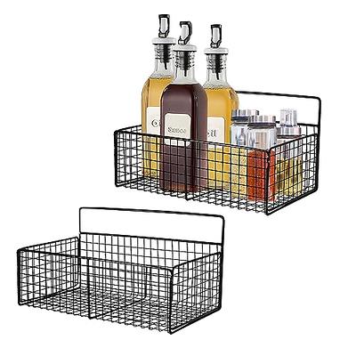 Dracelo Brown Bathroom Storage Organizer Tray Toilet Paper Storage Basket, Towel Bread Baskets for Kitchen Organizing