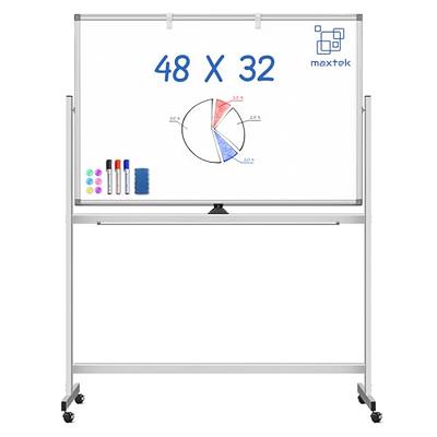 BSTPCOO Mobile White Board with Stands 40x28, Double-Sided Rolling  Whiteboard on Wheels Magnetic Dry Erase Board with Stand Portable Standing  White Board for Classroom, Office, Home - Yahoo Shopping