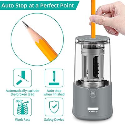 ZMOL Electric Pencil Sharpener,Heavy Duty Helical Blade Sharpeners Plug in for Kids Artists Classroom Office School,auto-stop Feature for No.2 and Col