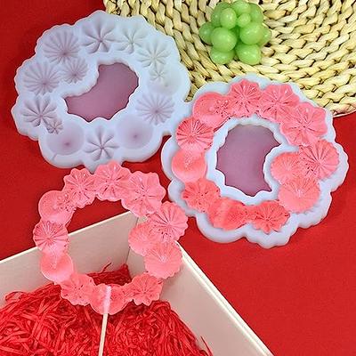 Flower Shape Silicone Round Lollipop Candy Molds Chocolate Cake