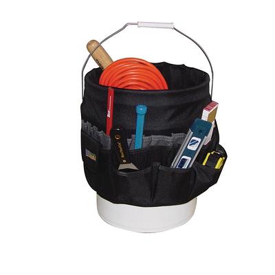 Bucket Boss Pro Gatemouth 18 in. Tool Bag, in Black, 64018
