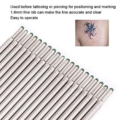 1PC Tattoo Surgical Pen Marker,White Surgical Eyebrow Tattoo Skin Marker  Pen Tools Microblading Accessories Tattoo Marker Pen Permanent Makeup