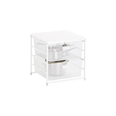 Elfa Narrow Mesh 2-Drawer Unit White - Yahoo Shopping