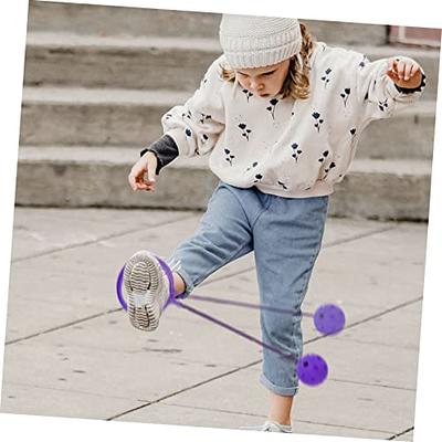 Just Jump It Ankle Skip Ball Foldable Wheel Skip It Jump Rope for Kids  Exercise Equipment and Agility Toy - Green