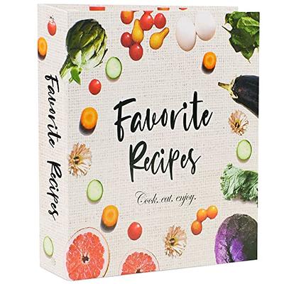 Recipe Book To Write In Your Own Recipes, 8.5x9.5 Recipe Ring Binder w –  COFICE