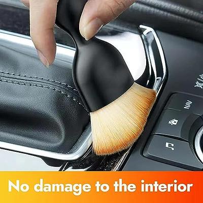 XINDELL Windshield Cleaning Tool - Microfiber Cloth Car Window Cleanser  Brush - Detachable Handle, Auto Glass Wiper, Interior Accessories, Car