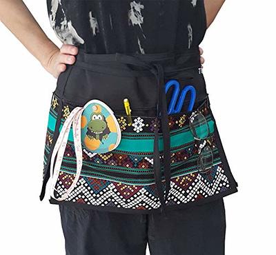 Syhood 6 Pieces Kids Apron with Pocket Adjustable Children Chef Apron for Baking Painting Cooking (Color 1, Small)