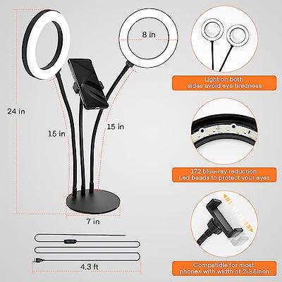 Neewer Table Top 10 USB LED Ring Light w/ Flexible Smartphone