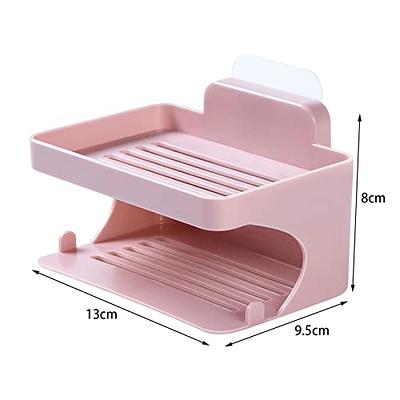  Silicone Soap Dish, Self Draining Soap Bar Stand, Soap Dish  Holder with Kitchen Holder, Draining for Shower Bar Soap Holder, Bathroom Soap  Dish Holder for Kitchen Toilet, Tray for Countertop, Sink 