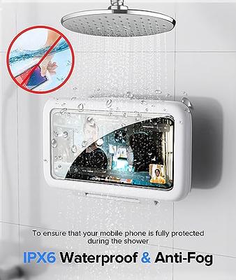 Lamicall Waterproof Shower Phone Holder for Bathroom Bathtub, Kitchen, Wall  Mirro