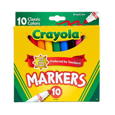 Crayola® Washable Broad Line Markers, Yellow, Pack Of 12 Markers - Yahoo  Shopping