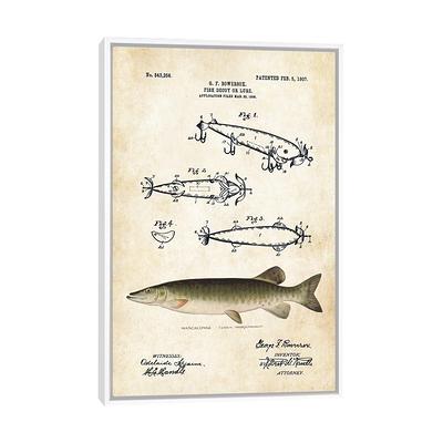 Brown Trout Fishing Lure by Patent77 - Wrapped Canvas Graphic Art