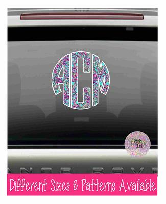 Monogram Stickers and Decals