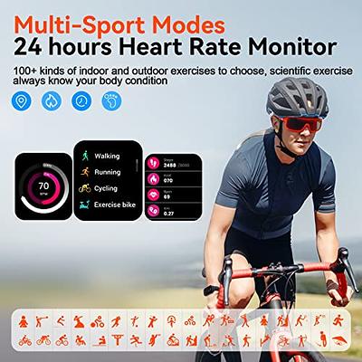 Smart Watch for Men Women with Bluetooth Call, 2023 Newest 1.95''HD DIY  Dial Fitness Activity Tracker Waterproof Fitness Watch with Heart Rate  Sleep